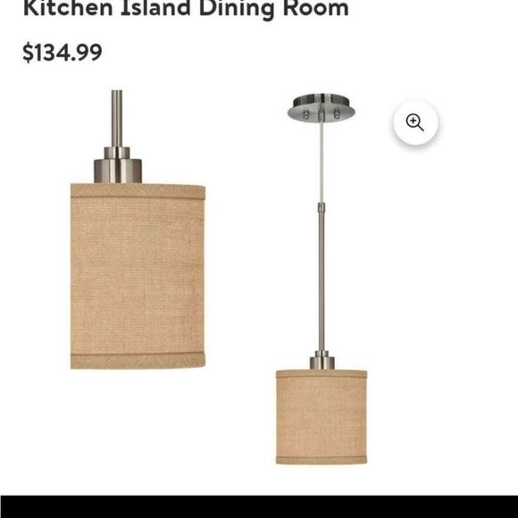 Farmhouse Chic Burlap Hanging Pendant Light In Oiled Bronze Finish Set Of 3 - Picture 1 of 2